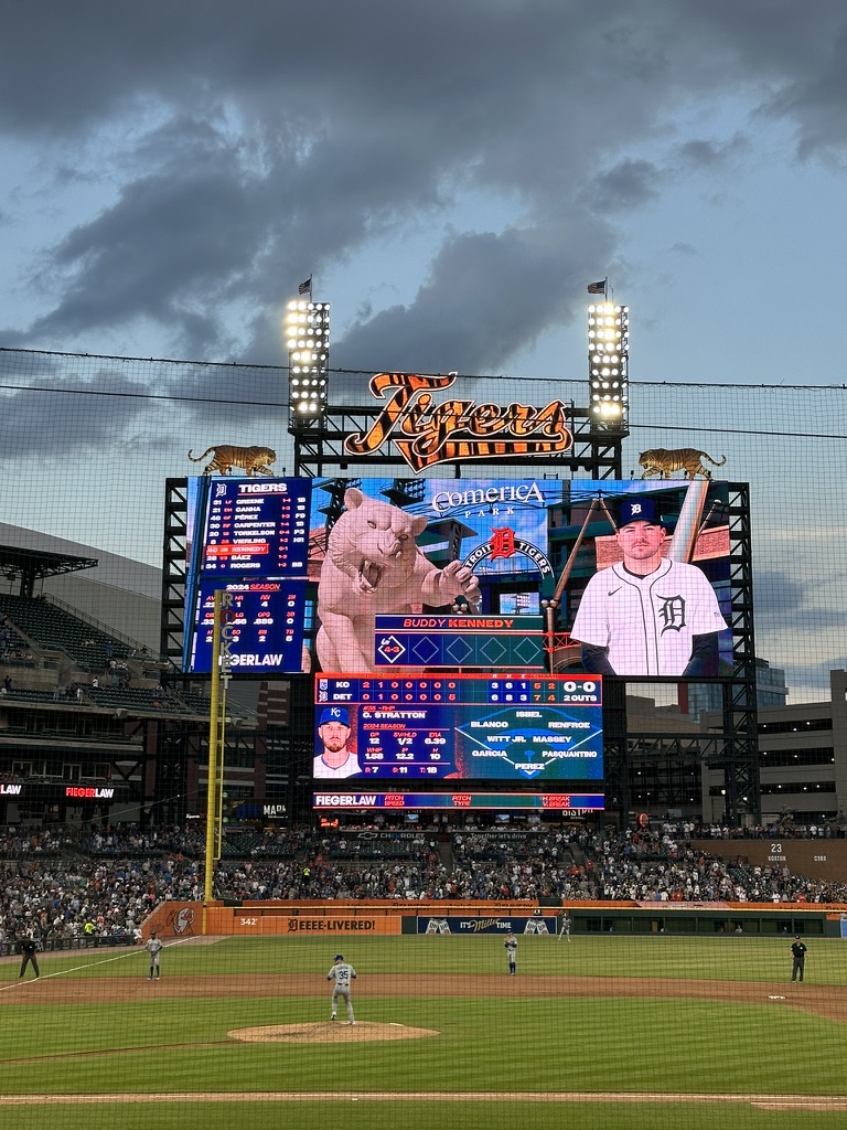 Detroit, Michigan – Baseball der Detroit Tigers im Comerica Park