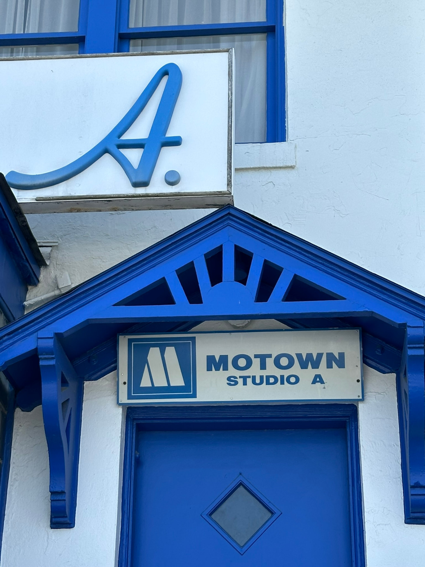 Blaue Tür von Motown Studio A