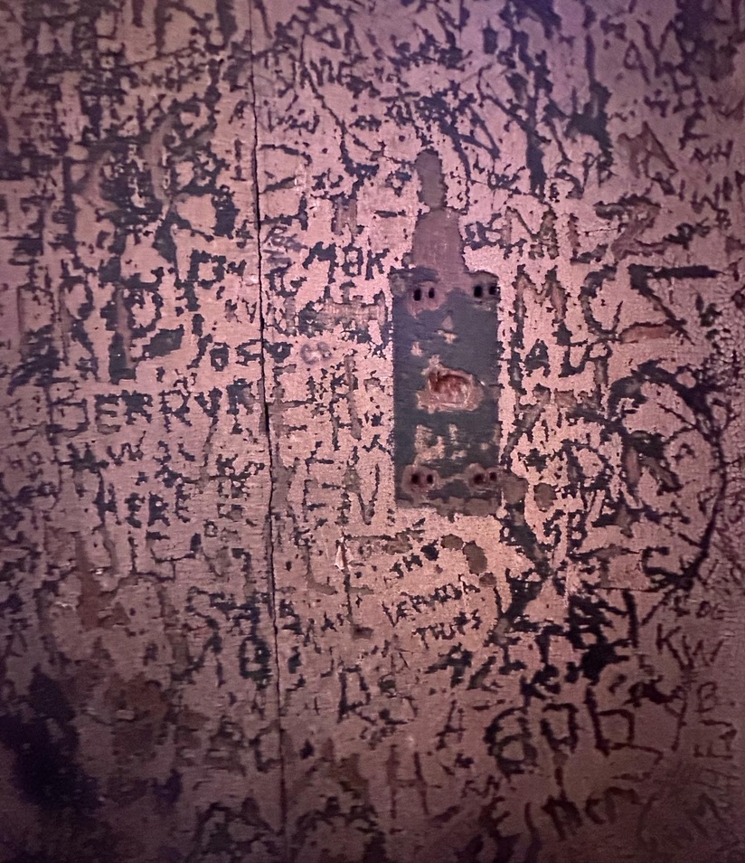 Beschriftete Wand in der Preservation Hall