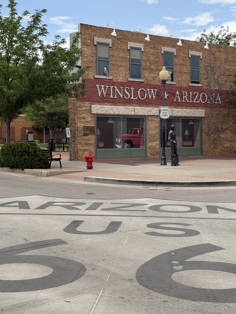 Standin' on the Corner in Winslow, Arizona
