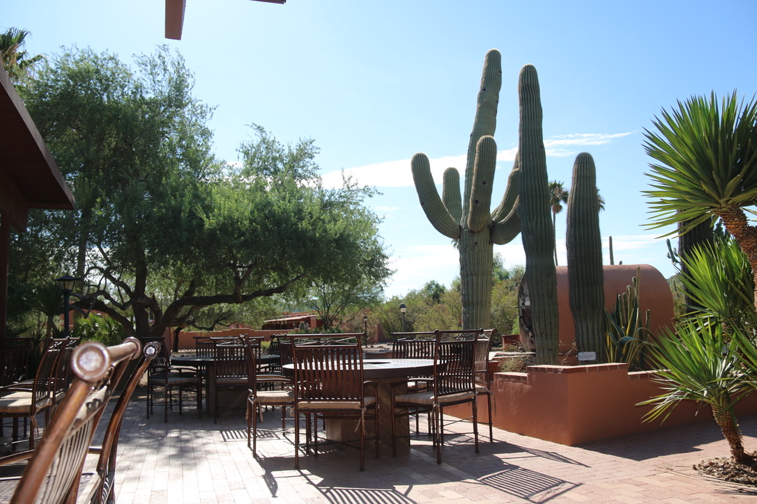 Terrasse der White Stallion Ranch