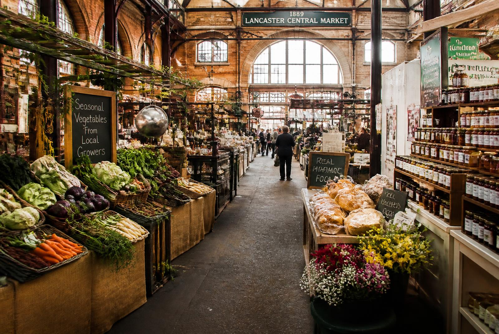 Markthalle in Lancaster, Pennsylvania